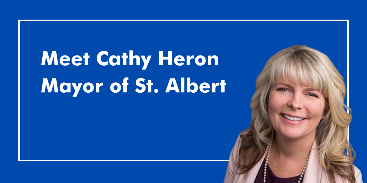 Who is Cathy Heron from St. Albert? Cathy Heron of St. Albert