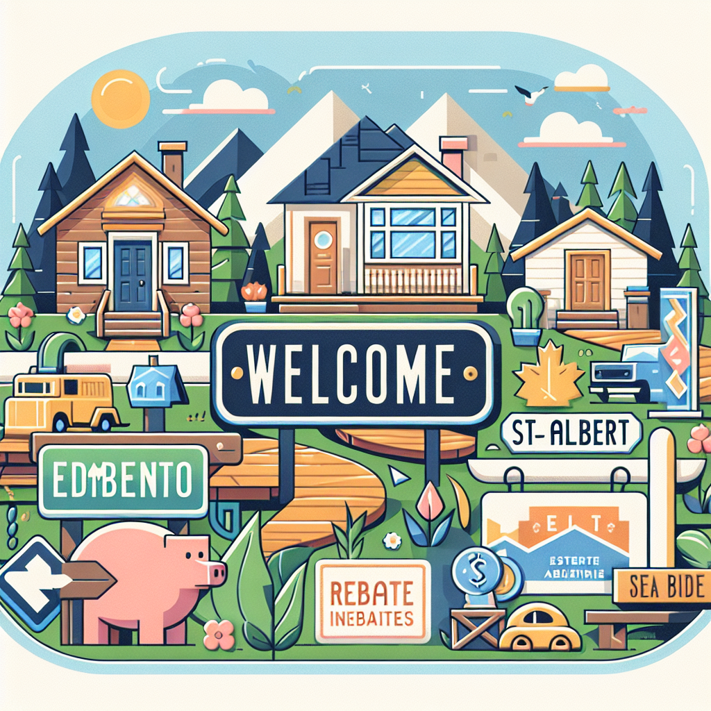 Alberta first time homebuyer incentives and rebates for Edmonton St Albert and Sturgeon County