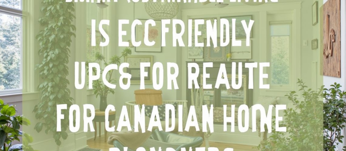 Smart Sustainable Living Eco Friendly Home Upgrades for Canadian Homeowners