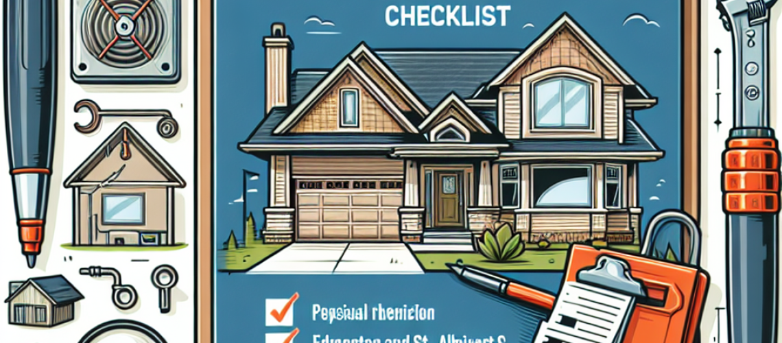 Alberta home inspection checklist for Edmonton and St Albert buyers